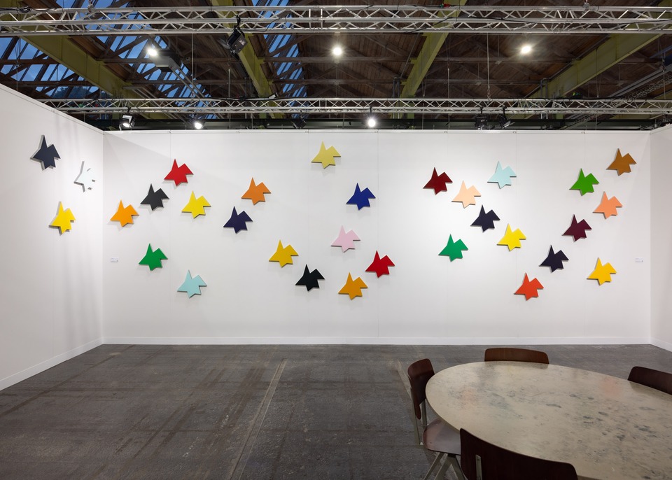 30 “Kindersterne” (acrylic on massive aluminum) by Imi Knoebel, 2024