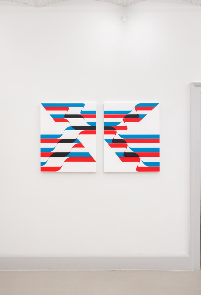 *One way, return*, 2023
Acrylic on canvas
Diptych, 80 x 65 cm each