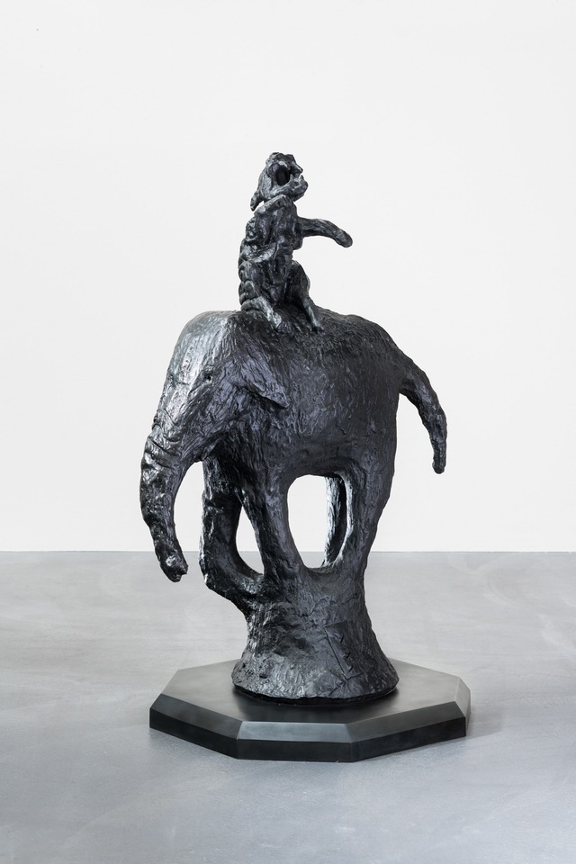 *An Unlikely Alliance*, 2006
Bronze
140 x 45.7 x 91.4 cm\
55 x 18 x 36 in
Cast number 1 from an edition of 8 plus 4 ACs
