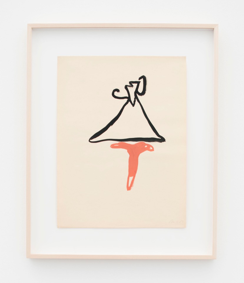 Ohne Titel, 1981
Acrylic on paper
40 x 30 cm, framed 54 x 44 cm