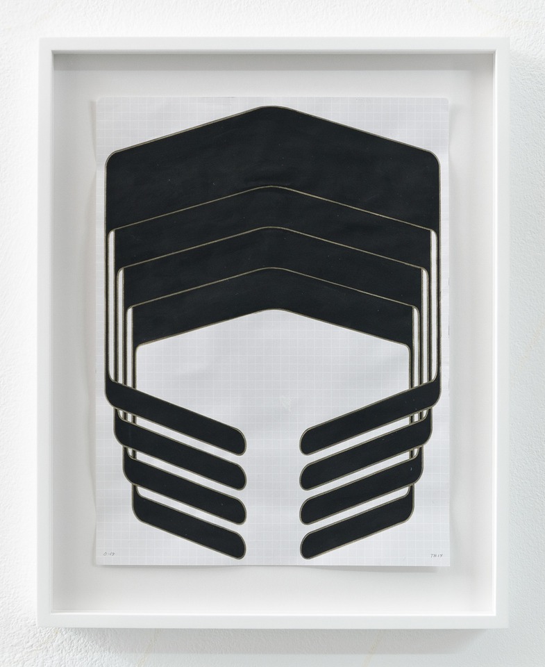 O-18, 2018
Acrylic and colored pencil on graph paper
28 x 21 cm