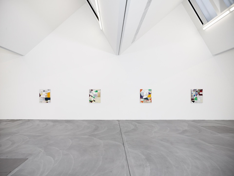 Andrew Bick\
Installation view\
von Bartha, Basel, 2008