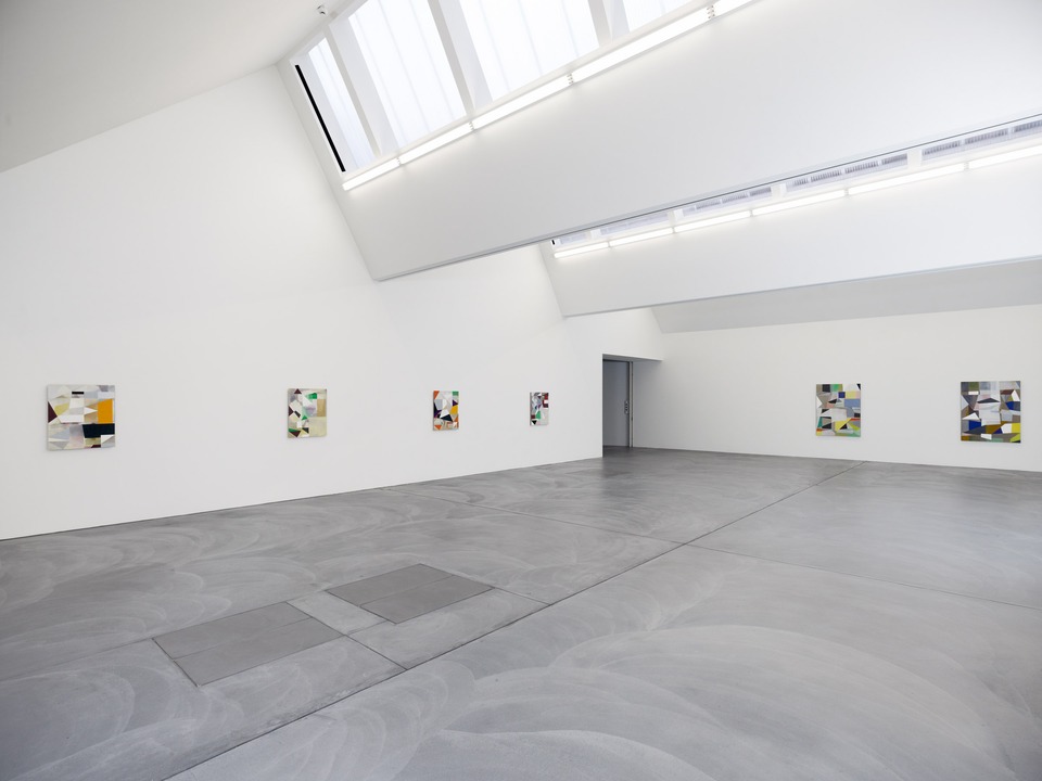 Andrew Bick\
Installation view\
von Bartha, Basel, 2008