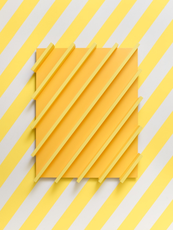 *Sunny Spells*, 2022
Industrial lacquer paint on mdf panel
79 x 63 x 9 cm