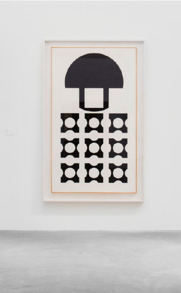 Victor Vasarely\
Mimas, 1958\
Oil on canvas\
195 x 114 cm