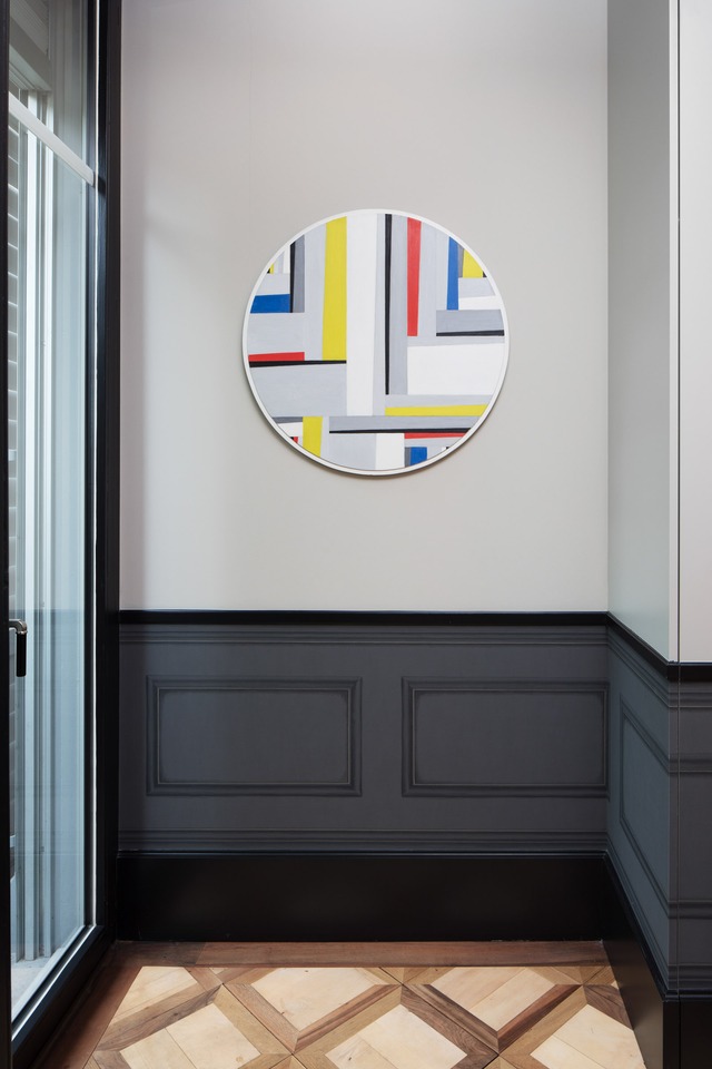 Fritz Glarner
Relational Painting Tondo No #27, 1953
Oil on pavatex
Ø: 78.5 cm