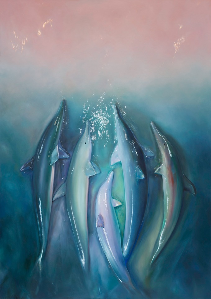 *Cinq Dauphins*, 2022
Oil on canvas
240 x 170 cm