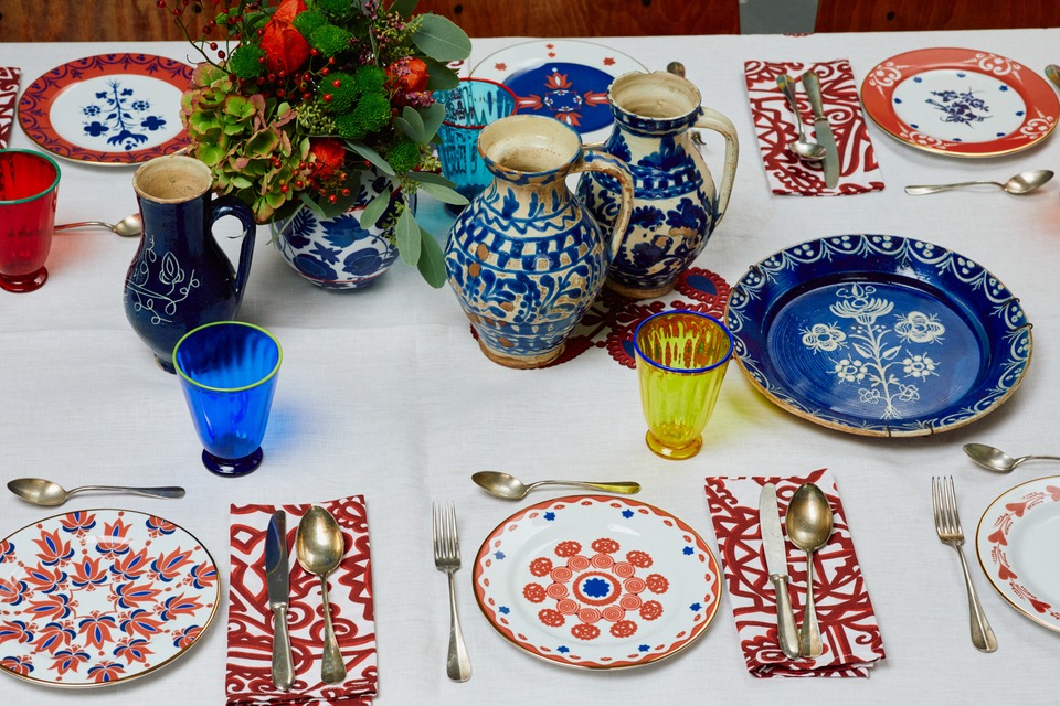 La DoubleJ's new Transylvanian homeware collection, inspired by Miki's personal collection of 18th-Century ceramics from Hungary!