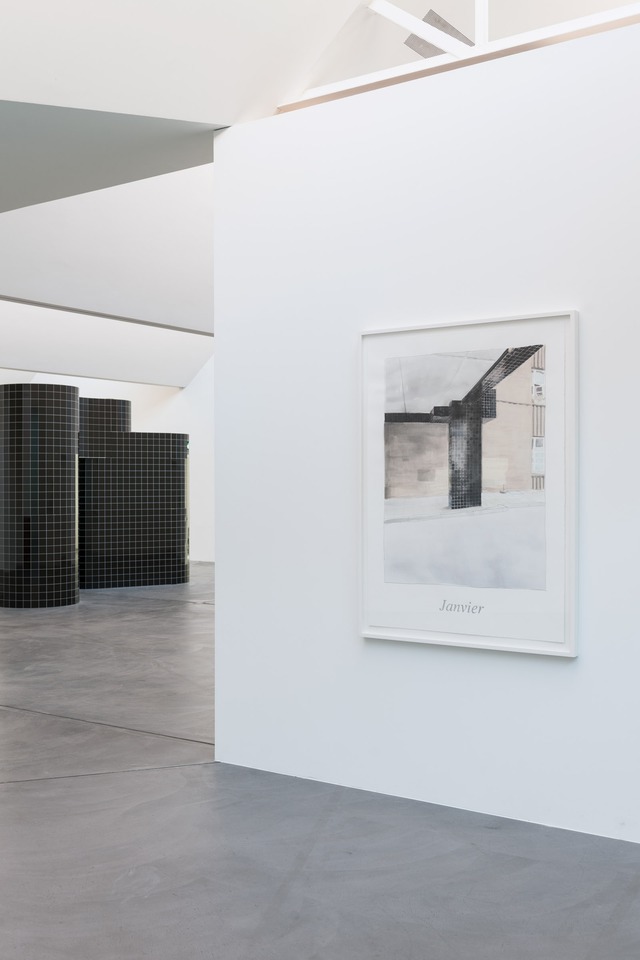 L&#8217;année des treize mois (Janvier), 2013

Pencil, watercolor on paper

156 x 114 cm