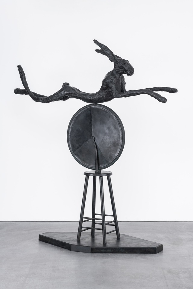 **Barry Flanagan**
*Pirate Wheel*, 2005
Bronze (cast 2019)
213 x 198 x 77 cm
Cast number 7 from an edition of 8 plus 4 ACs