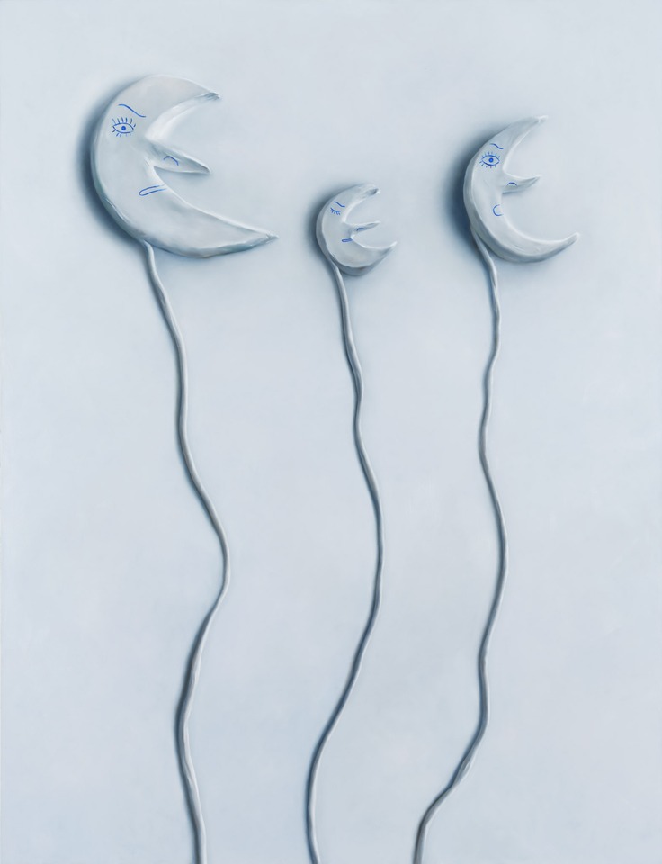 *Moonballoons*, 2021
Oil on canvas
170 x 130 cm