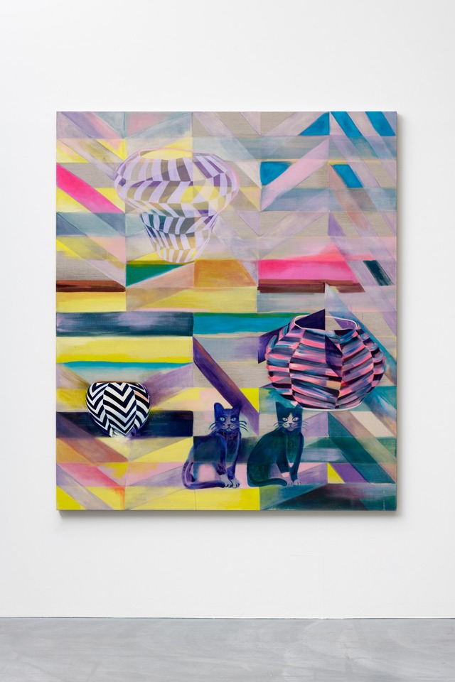 Athene Galiciadis
Stillleben (Gespaltene Persönlichkeit), 2021
Acrylic and oil on canvas
200 x 170 cm