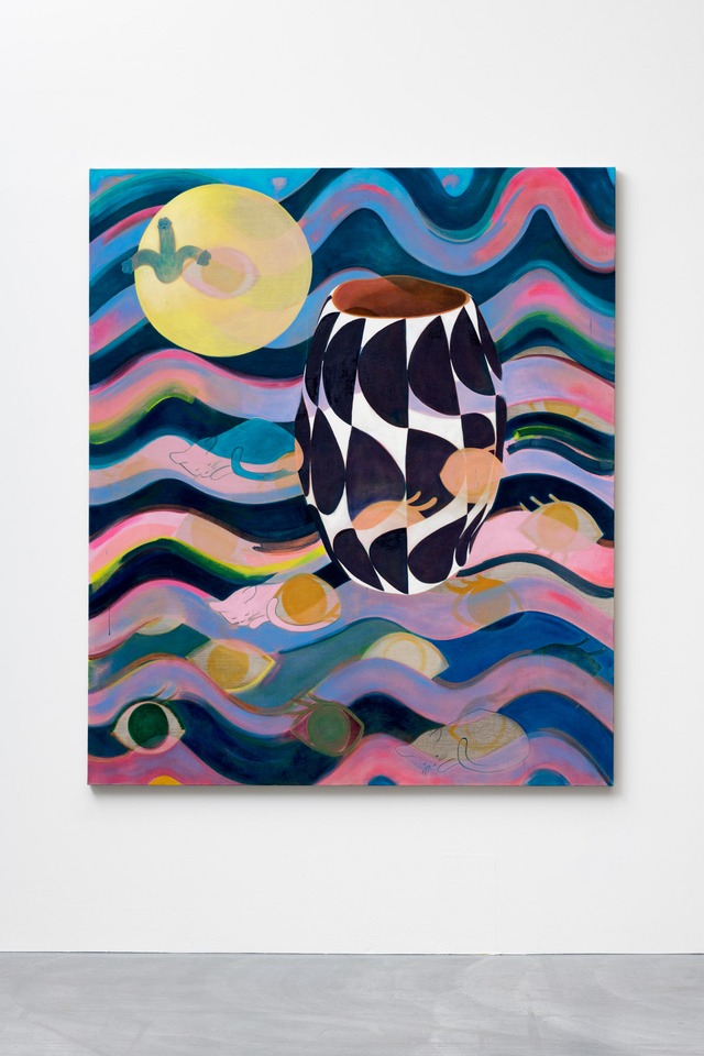 *Stillleben (Ein Neuer Mond)*, 2021
Acrylic and oil on canvas
210 x 170 cm