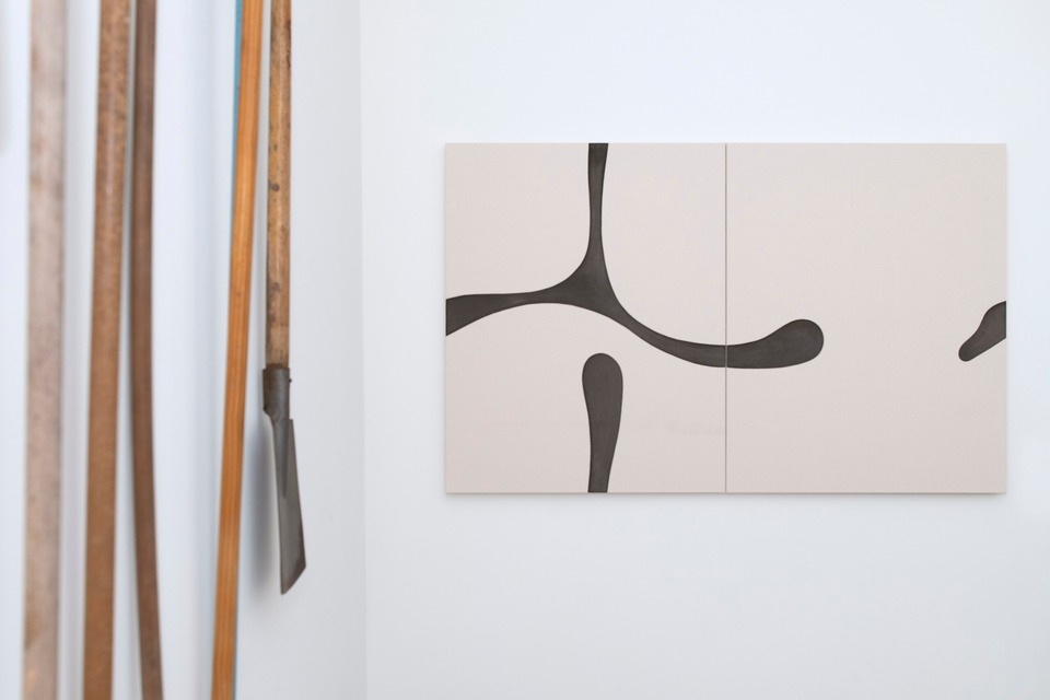 (Right)
Landon Metz
MMXXI XXXVII, 2021
Dye on canvas
2 parts, each 101.6 x 81.3 cm, 40 x