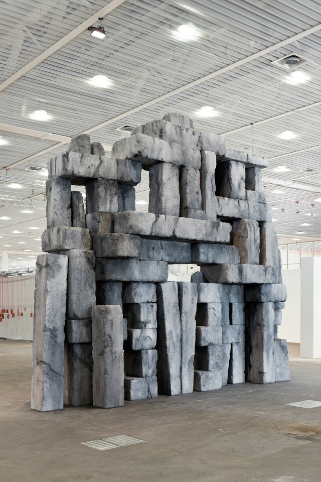 Christian Andersson
“To R.M. for ever”, 2011
Styrofoam, steel, plaster, paint
680 x 820 x 200 cm
at Art Basel Unlimited 2011