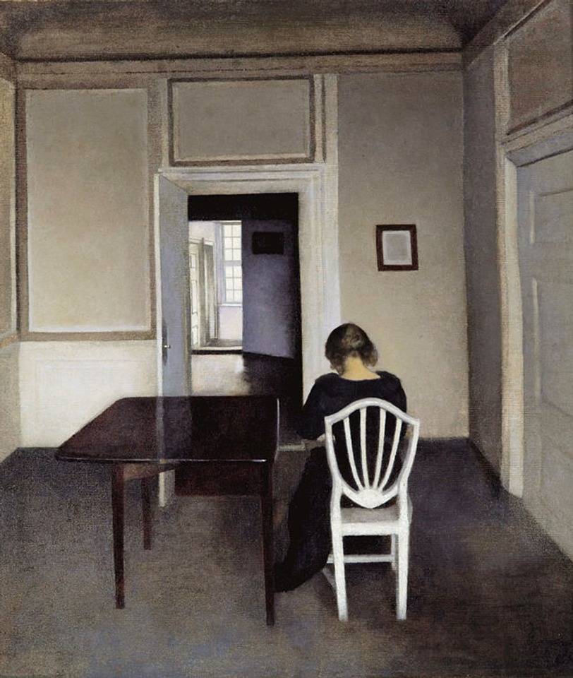 Interior_with_Ida_in_a_White_Chair_by_Vilhelm_Hammershøi