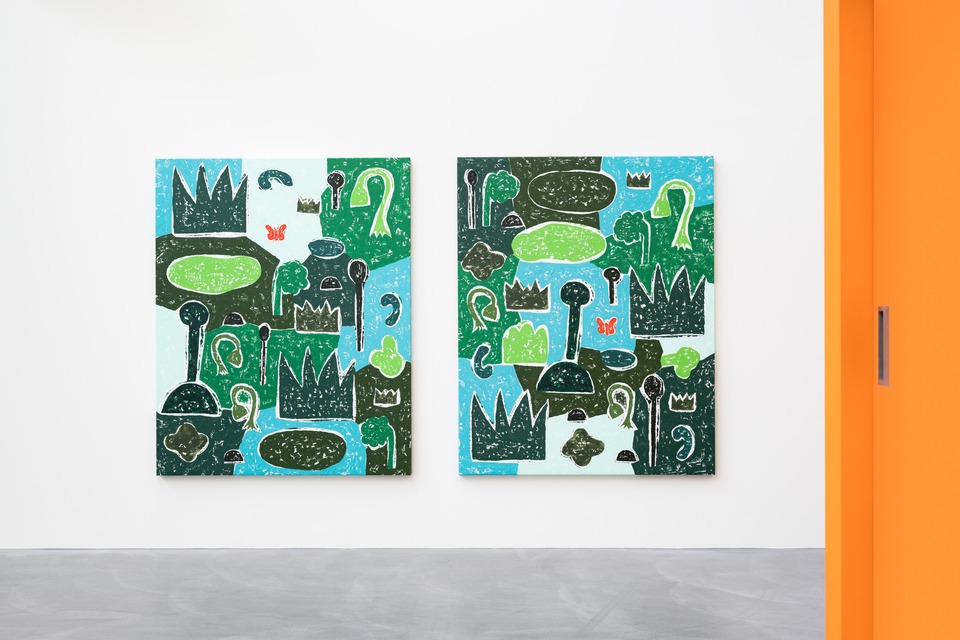 *Diversity 1/2*, 2022
Gesso and acrylic on canvas
Each 148 x 184 cm