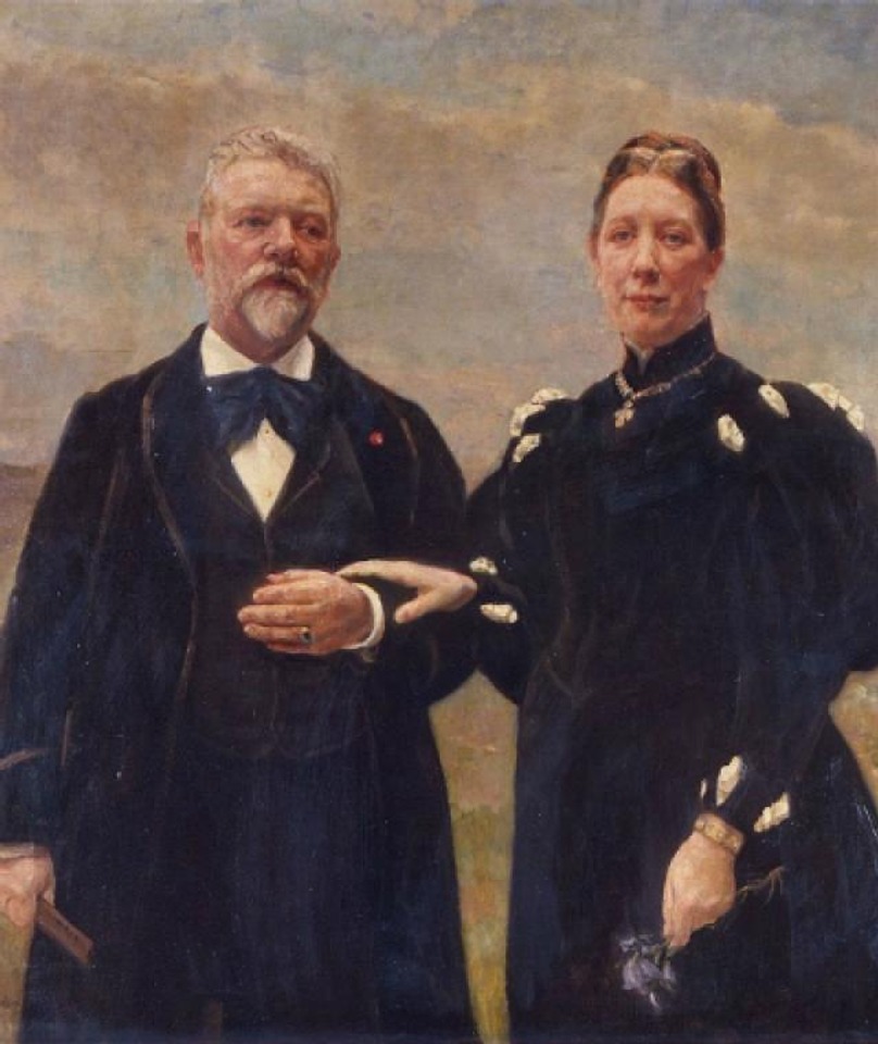Jul Paulsen Carl og Ottilia Jacobsen 1924 Carlsberg Museum