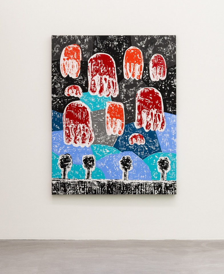 *From above*, 2020
Gesso and acrylic on canvas
175.3 x 137.2 cm