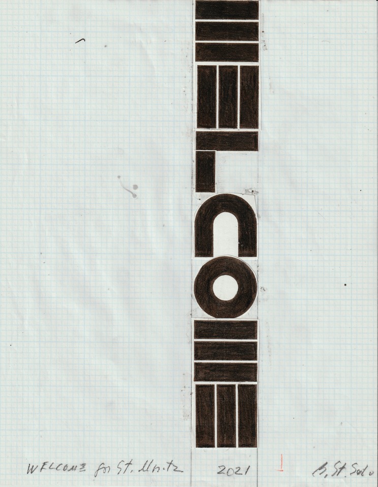 Welcome\
Sketch by Barbara Stauffacher Solomon, 2021