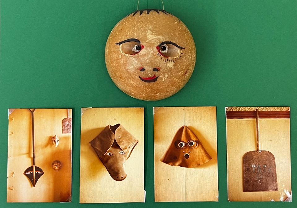 Objects that Laloy gathered at the beach and painted, now on view at von Bartha, Basel