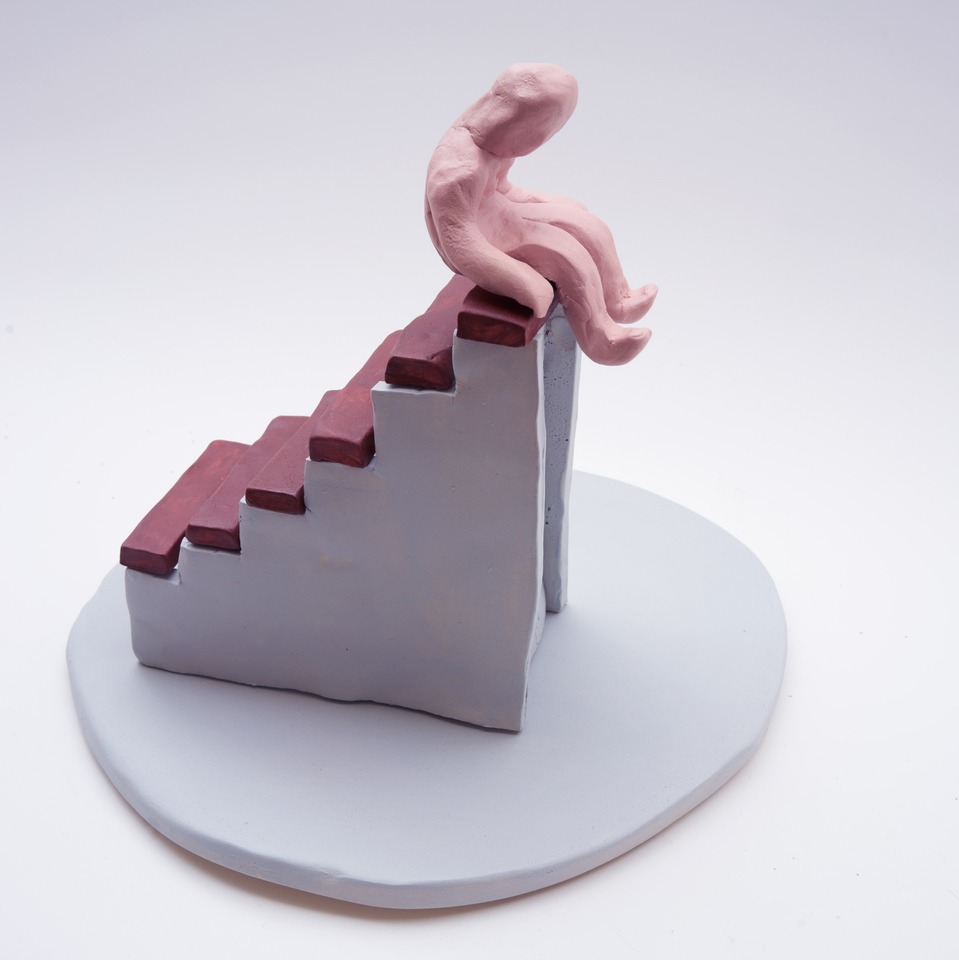 **Olaf Breuning**
*Steps*, 2016
Hand painted ceramic
20 x 26 x 26 cm