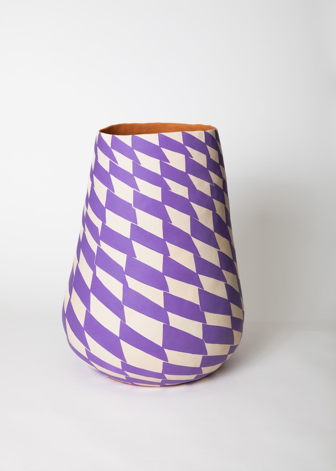 **Athene Galiciadis**
*Empty Sculptures (Eurythmics)*, 2023
Acrylic on ceramics
60.5 x 49.5 x 51 cm