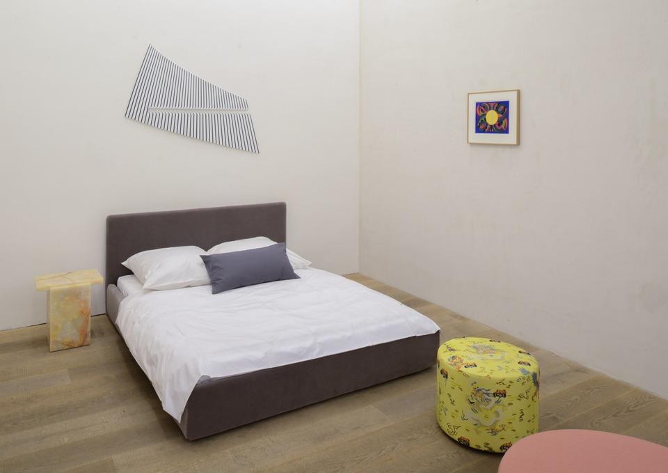 Installation view with works by Terry Haggerty & Auguste Herbin