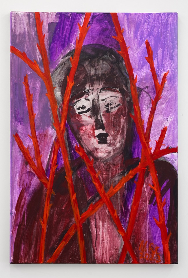 **Ursula Reuter Christiansen**
*Rose Thorn: Die Träne*, 2023
Acrylic and oil pastel on canvas
90 x 60 cm