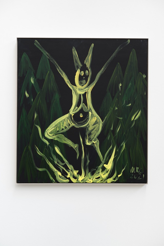 Ursula Reuter Christiansen\
Witches’ Sabbath III / Hekse sabbath III, 2021\
Acrylic on canvas\
100 x 90 cm