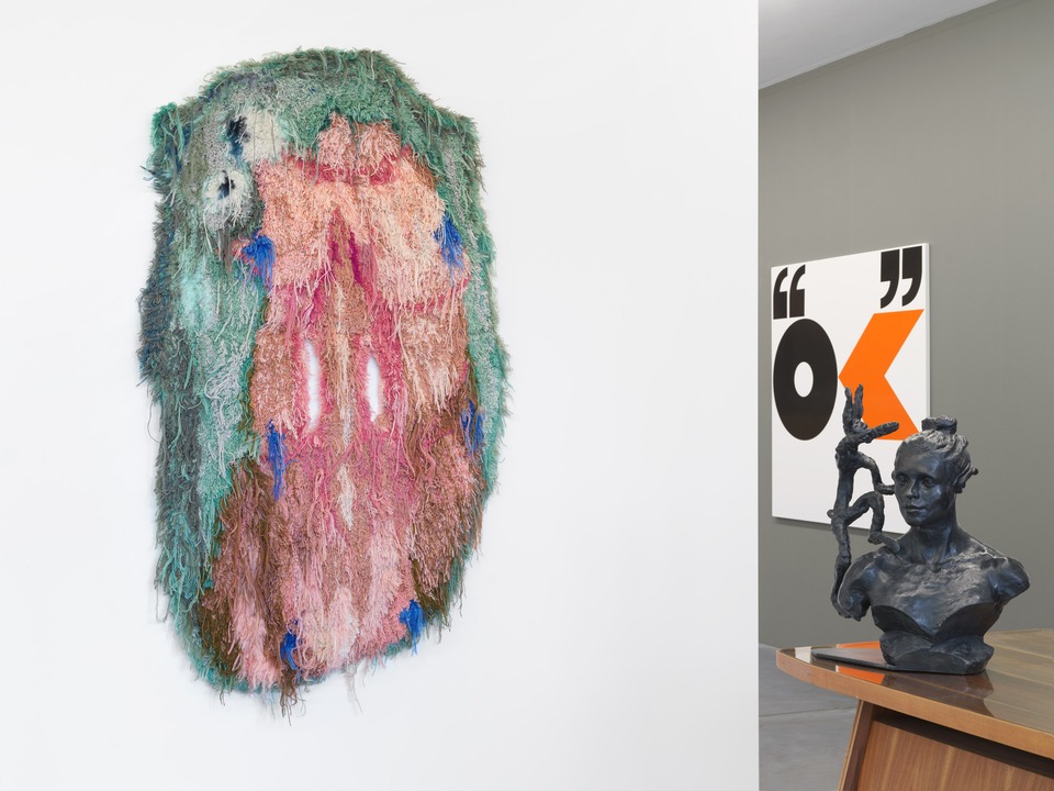 Exhibition view of [*New Ideas for Other Times*](/exhibitions/new-ideas-for-other-times/) with:
*Grotto*, 2022
Hand tufted wool
186 x 105 cm