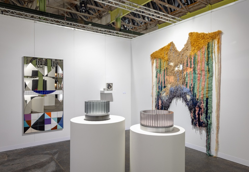 (f.l.t.r) works by Claudia Wieser, Anna Dickinson, and Caroline Achaintre