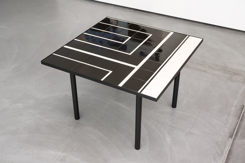 Claudia Wieser
Black and White, 2024
Glazed ceramic tiles on MDF
108 x 108 x 74.5 cm
Ed. of 5 + 2 AP