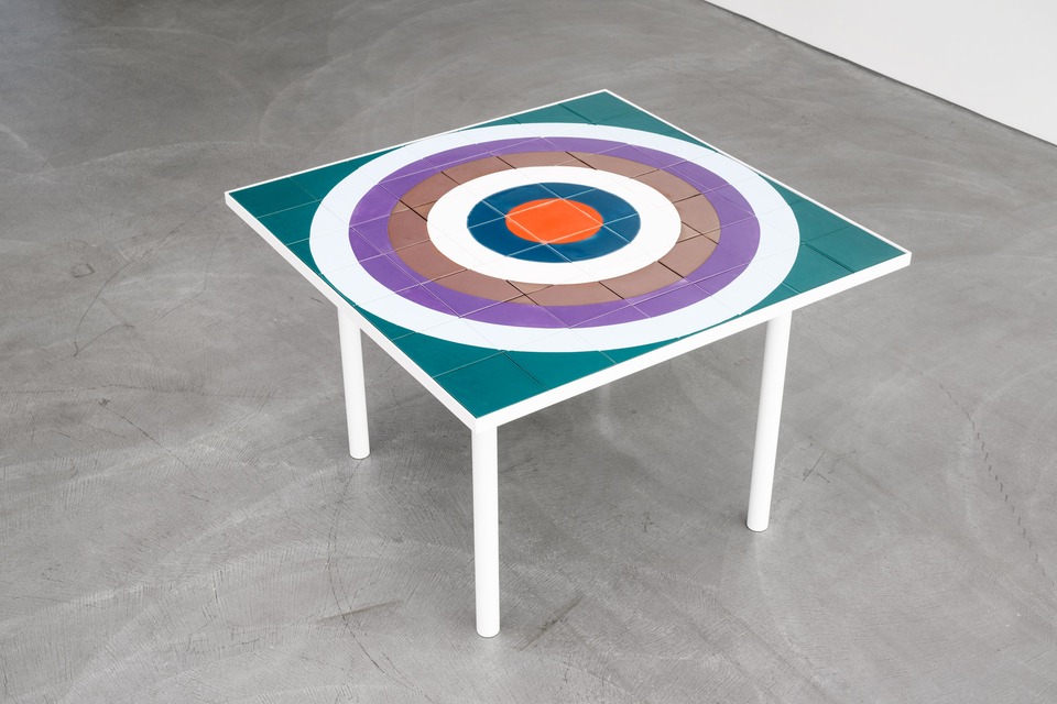 Claudia Wieser
Circles, 2024
Glazed ceramic tiles on MDF
108 x 108 x 74.5 cm
Ed. of 5 + 2 AP