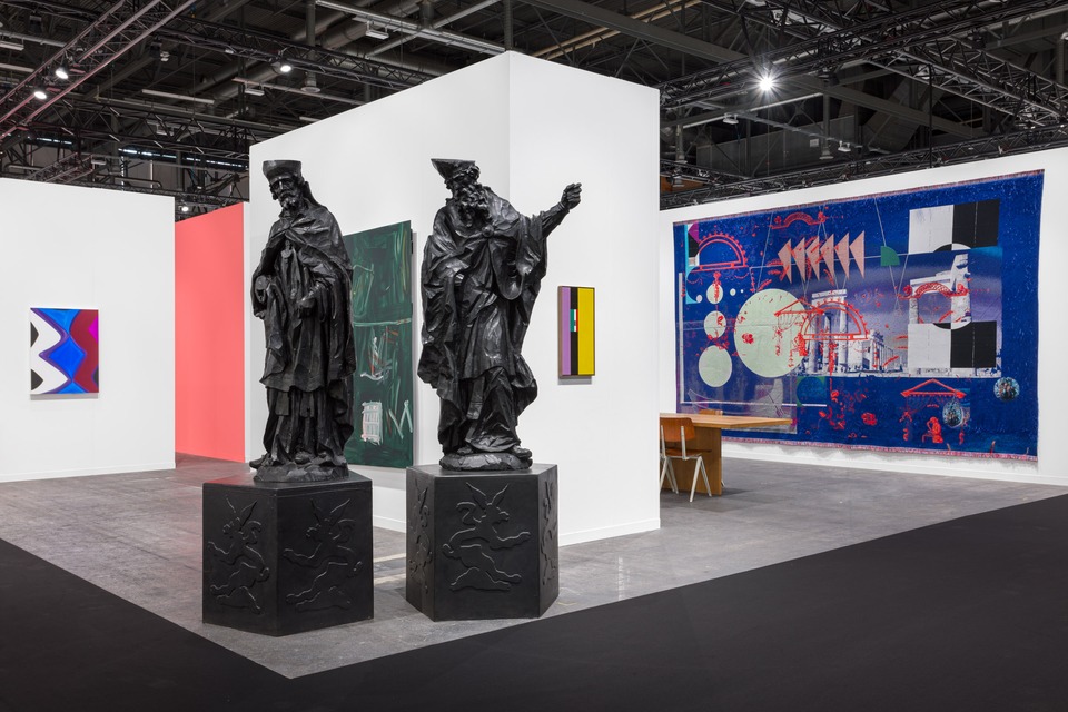 (f.l.t.r.) Marina Adams, Barry Flanagan, Imi Knoebel, Camille Graeser, and Claudia Wieser