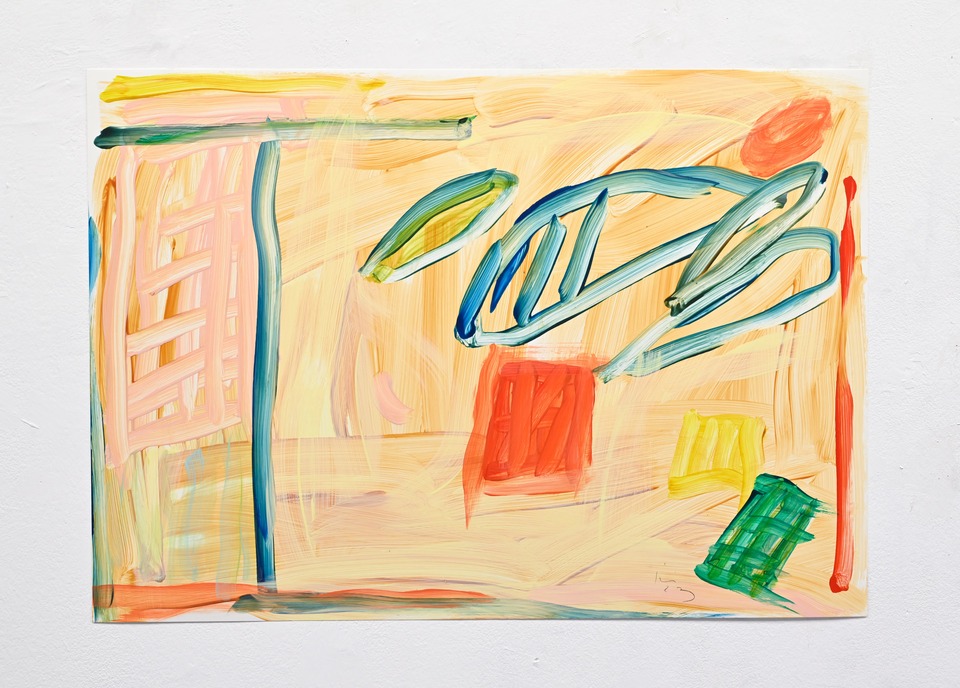 **Imi Knoebel**
*etc. Z.056*, 2023
Acrylic on plastic foil
72 x 102 cm