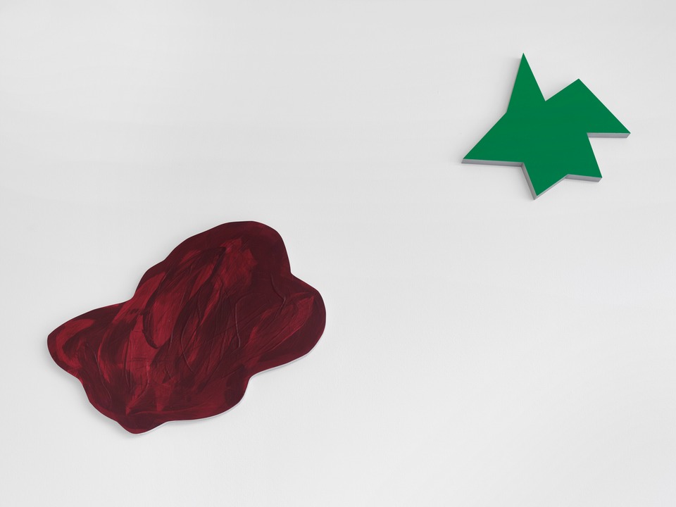 Imi Knoebel
view on "Kleiner Archetyp 6a," 2021, and "Kinderstern," 1989/2023
Photo: Philipp Hänger