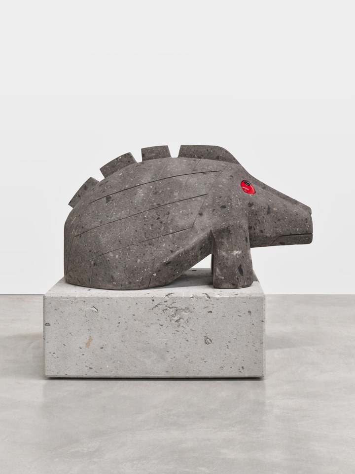 Olaf Breuning
Porcupine, 2024
American black stone, ceramic
101.6 x 121.9 x 68.6 cm