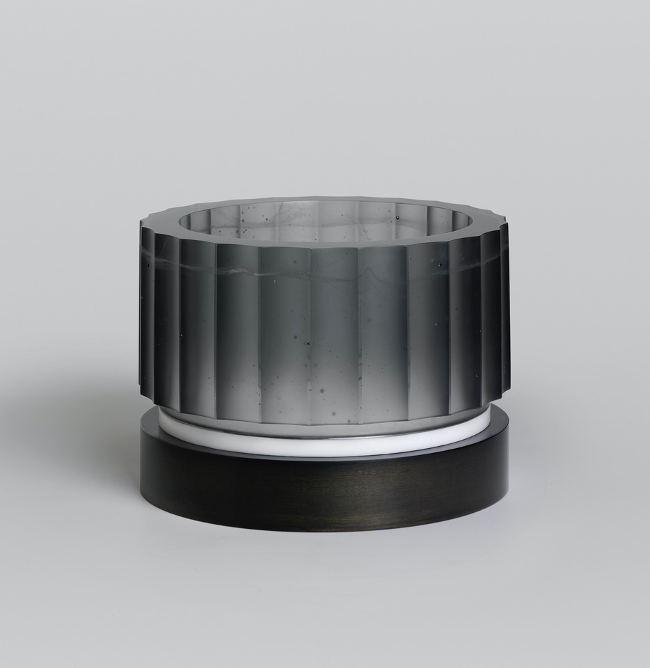 Anna Dickinson, “Grey, White and Black, Cut,” 2023