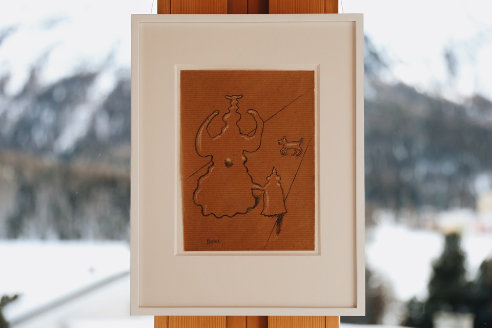 Konrad Klapheck, “Strassenszene,” 1960-70
