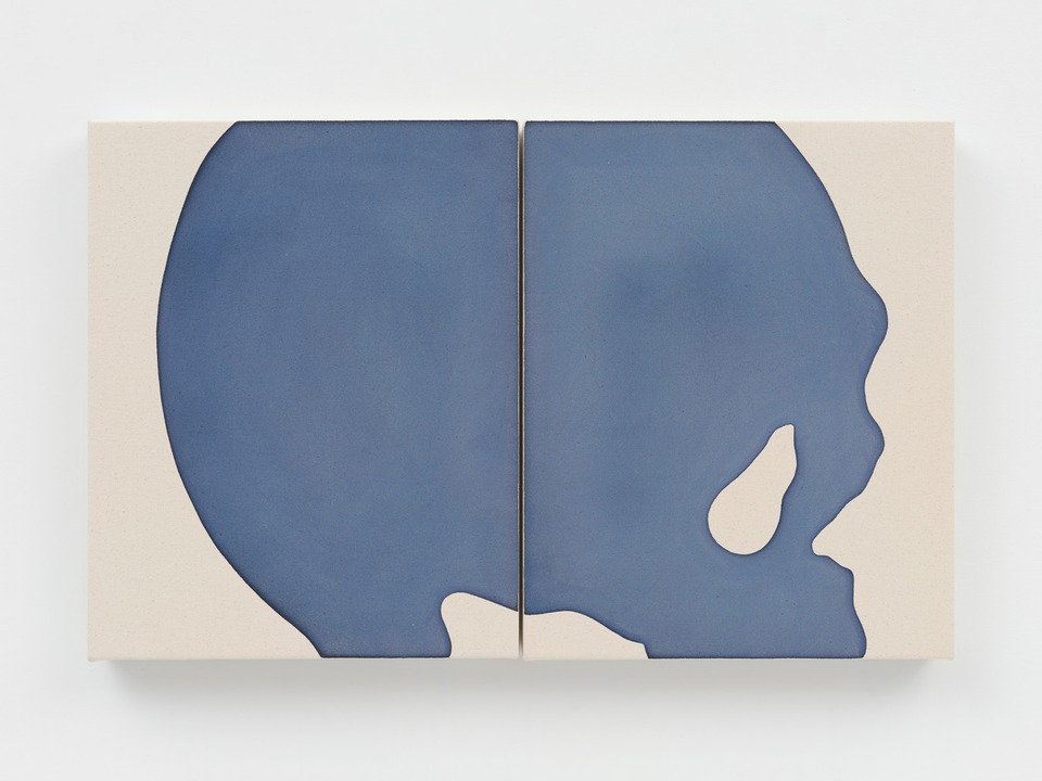 Landon Metz, “Untitled,” 2025\
two parts, 50.8 x 81.3 cm
