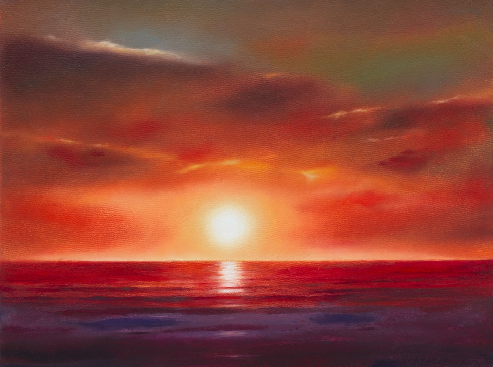 *O Sun, O Mine No. 2*, 2025\
Oil on cancas\
30 × 40 cm
