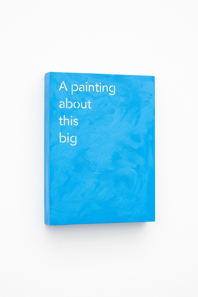 **John Wood & Paul Harrison**

*A painting about this big*, 2025

Oil on plywood panel

41 x 31 cm
