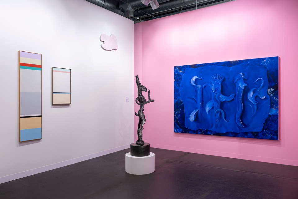 (f.l.t.r.) Camille Graeser, Imi Knoebel, Barry Flanagan, and Francisco Sierra
