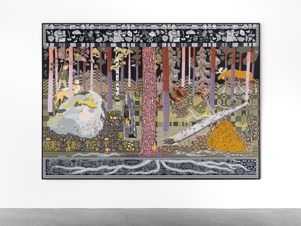 Emilia Bergmark, view on “Boreal Natural Forest,” 2025. Photo: Finn Curry
